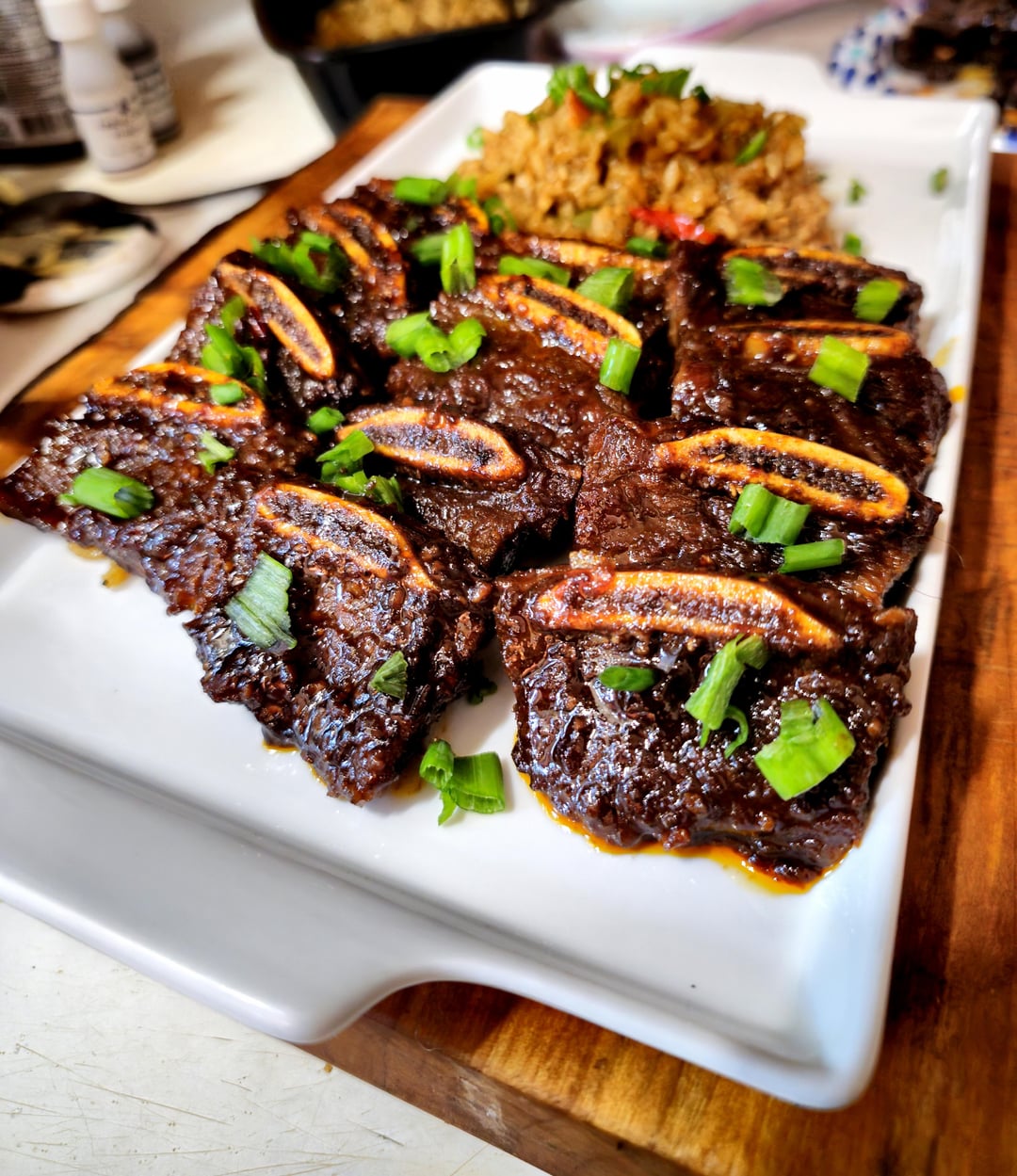 [Homemade] Galbi & Duck Fat Fried Rice Dining and Cooking