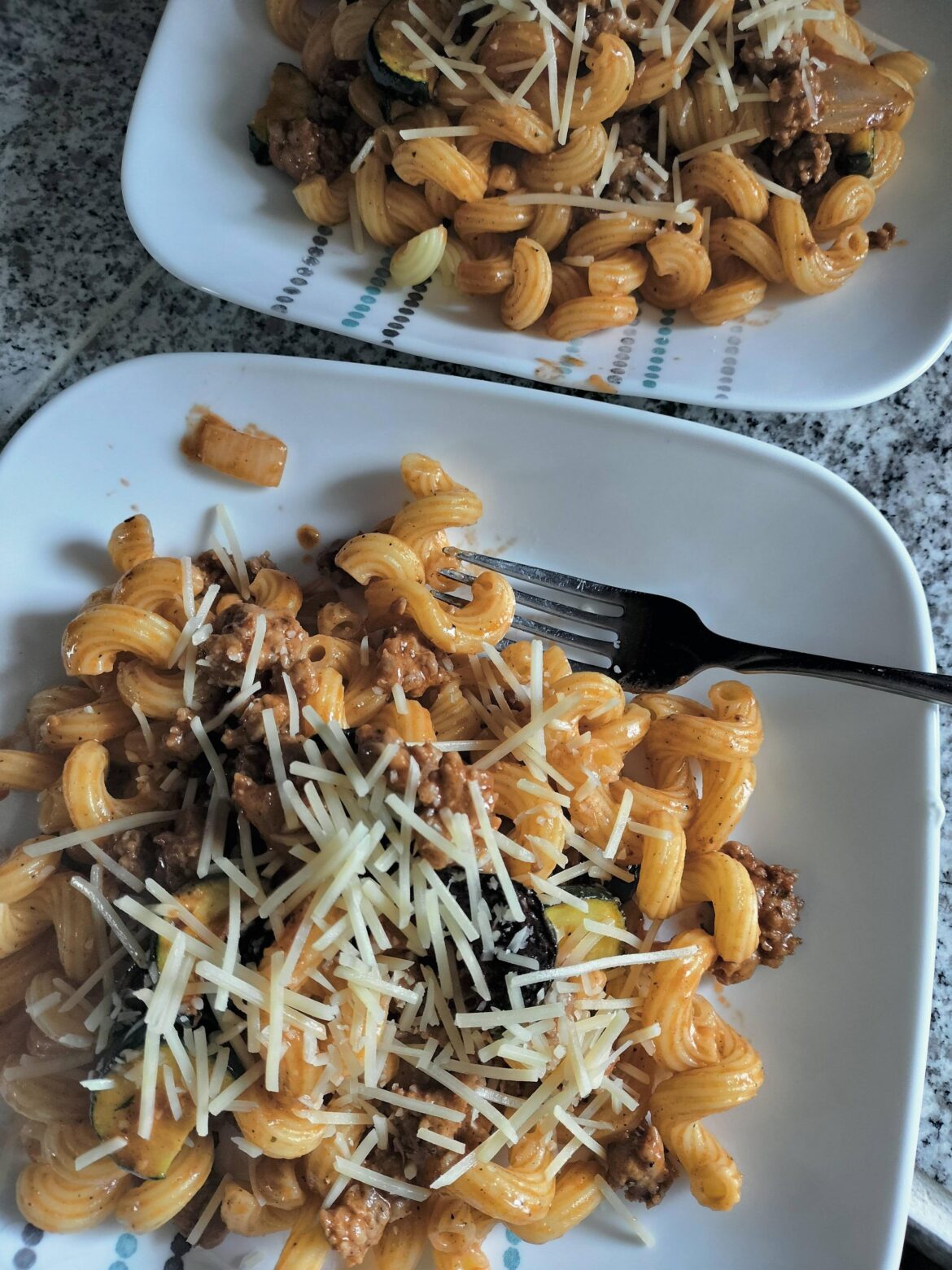 Pork sausage cavatappi bolognese