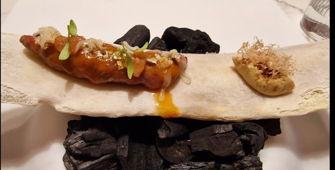 Turd on a stick, on a rock. Fine dining at its finest.