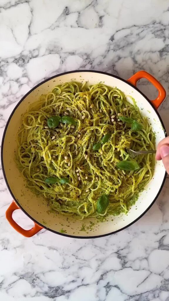 Easy Pea-sy Pesto Pasta