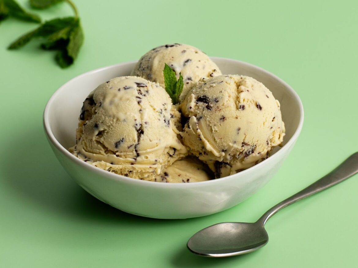 Mint ice cream Mint ice cream