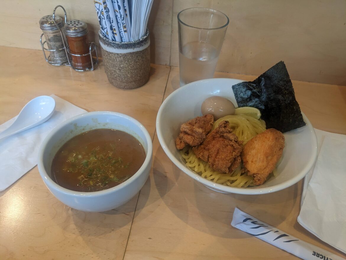 Menya Tigre tsukumen ramen - pretty good!