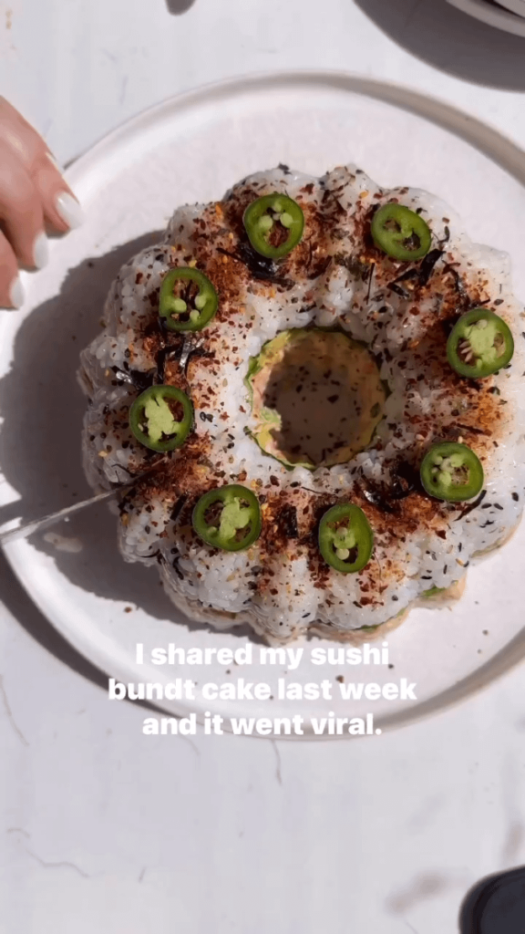 Sushi bundt cake
