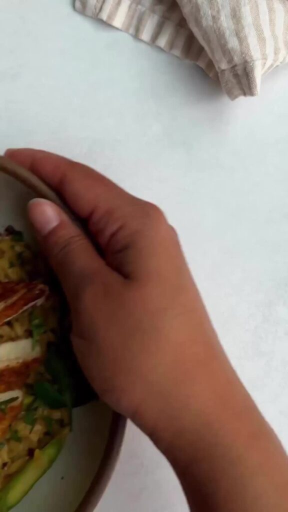 Zesty Lemon Orzo and Pan Seared Tofu