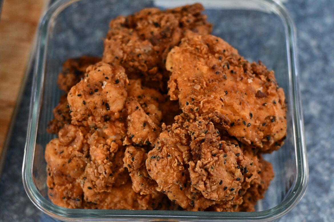Kimchi-brined fried chicken