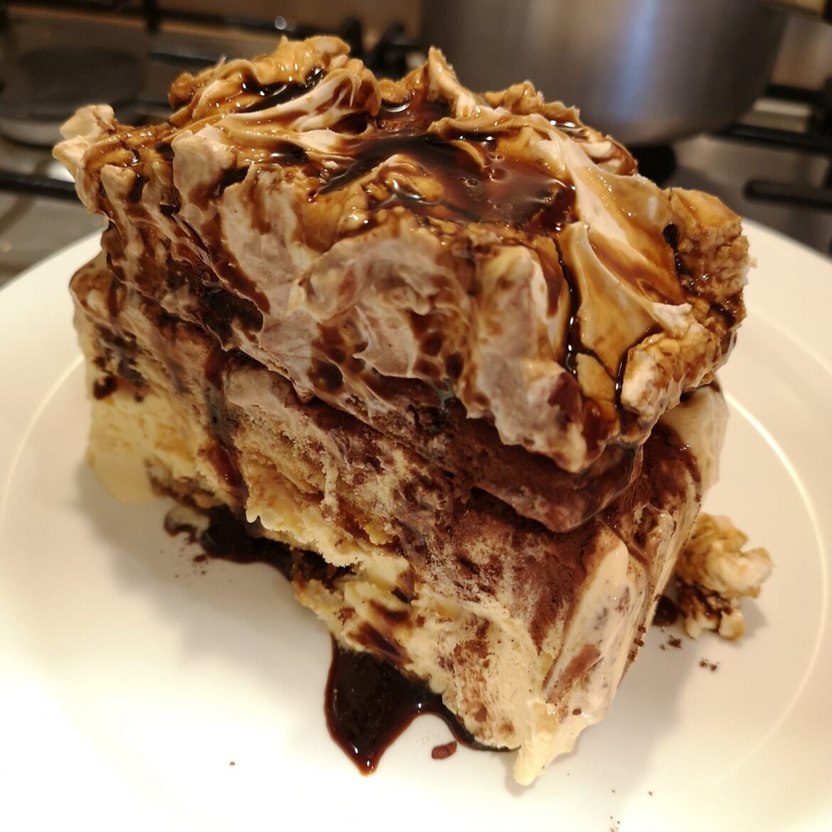 Tiramisu Ice-Cream Cake