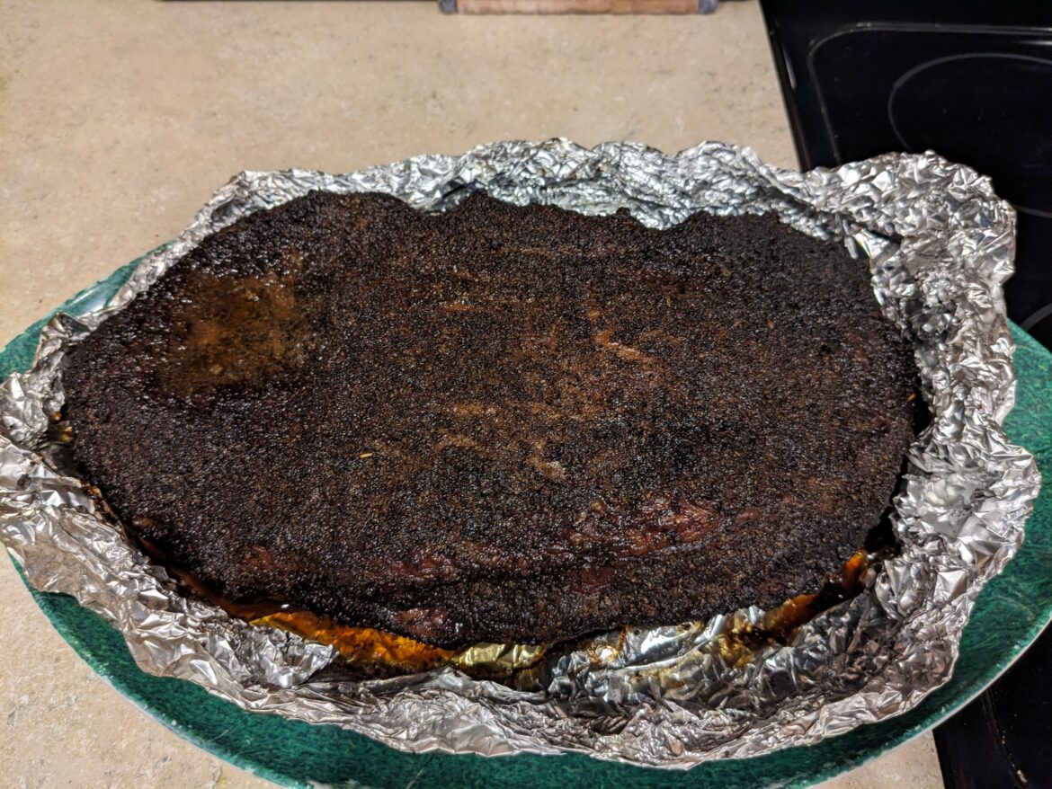 Done with 8 hours until dinner. Going to see what the hot cooler hold is all about.