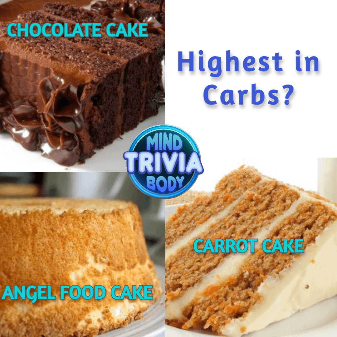 Do you know which cake is highest in carbs? Dining and Cooking
