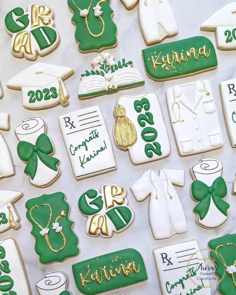 Grad Cookies for a HS student headed off to Pre-Med School