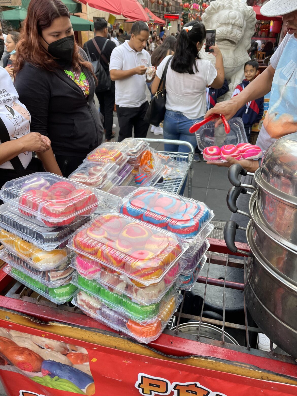 Colorful baos in Mexico City’s Chinatown