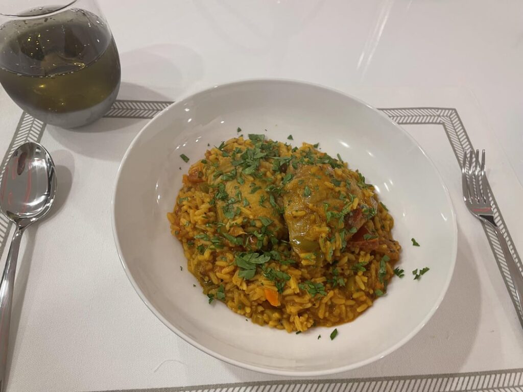 Seasoned Chicken Thighs W/ Spicy Yellow Rice