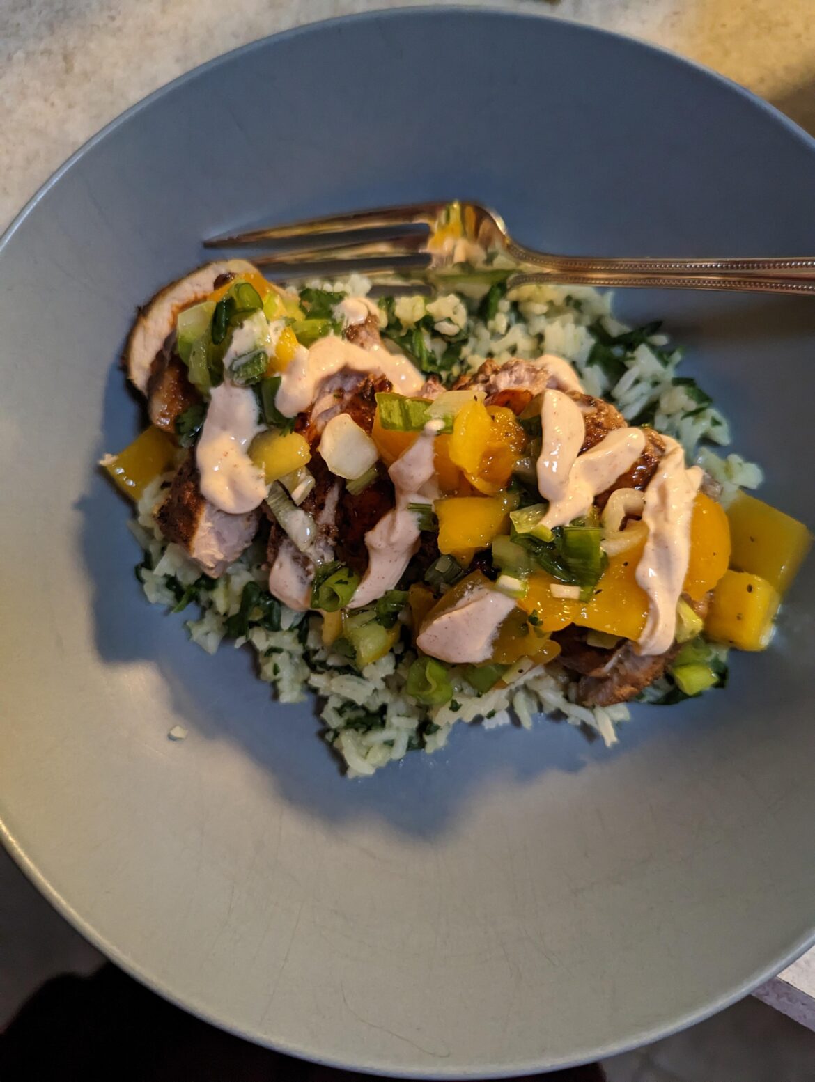 Tex Mex Pork w Mango Salsa