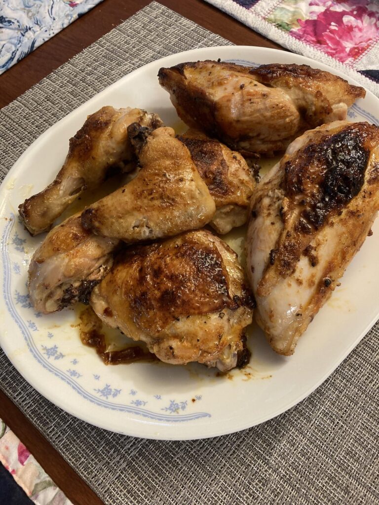 Someday whole chicken will become cheaper than buying parts - roasted chicken made from a whole chicken broken down by me