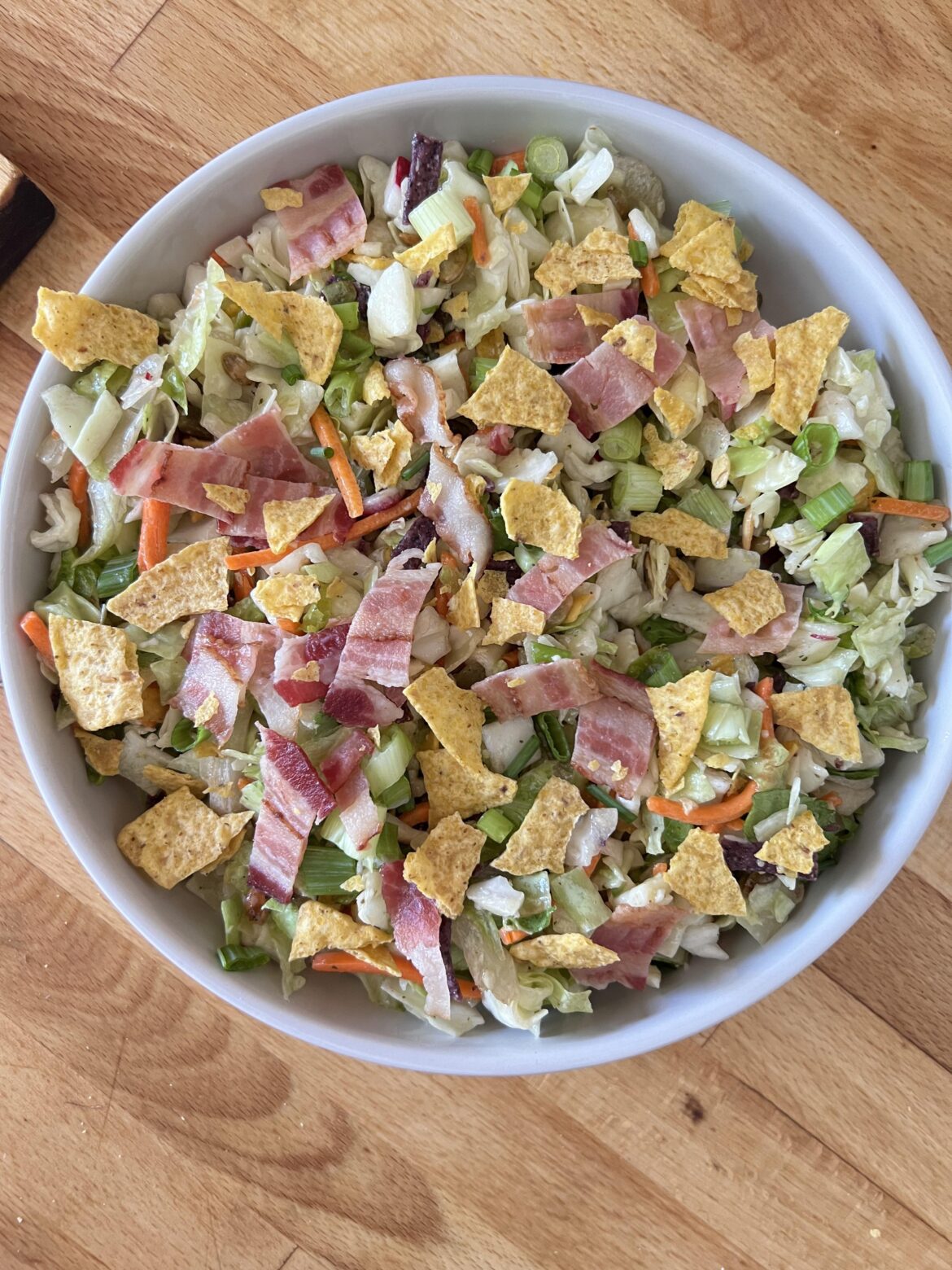 Using a salad kit to create a quick, healthy lunch: Southwest Salad