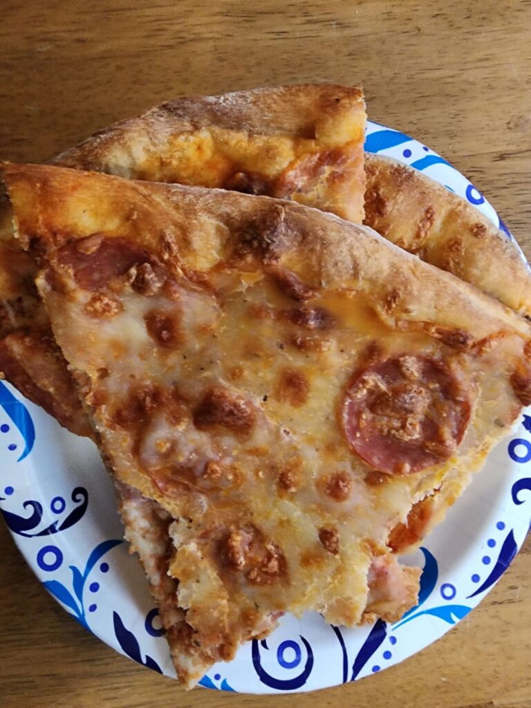 400 each? Medium pizza, extra cheese and pepperoni.