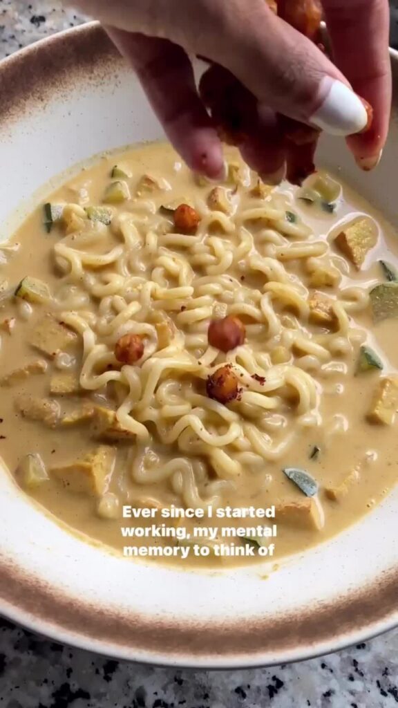 Thai Coconut Chickpea Curry Ramen