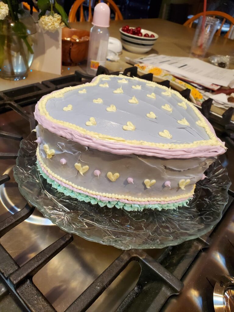 Simple cake and piping practice