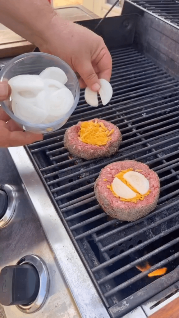 Pepper Crusted Cave Burgers