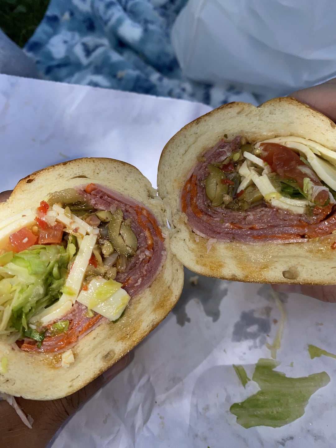 Salami, Mortadella, Capicolla & Jumbo Pepperoni Sandwich Dining and