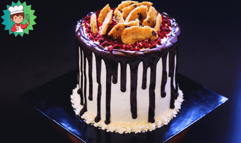 Découvrez notre délicieux Drip Cake Chocolat, Framboise et Cacahuète !