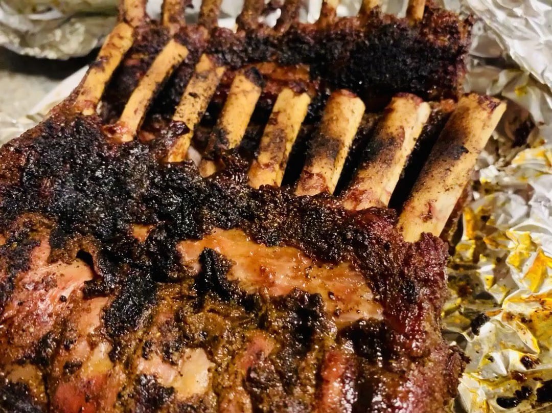 Costco lamb ribs and quail on er!! Dining and Cooking