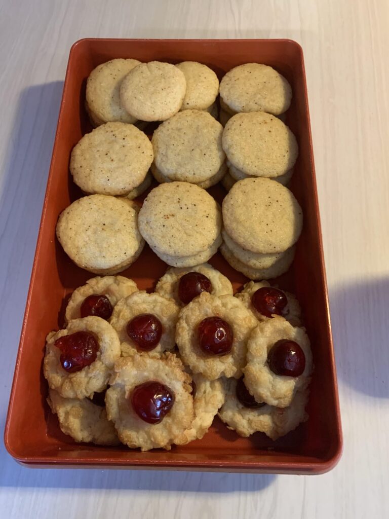 Lemon mace rounds & cream cheese dainties