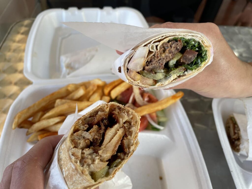 Damasquino. Absolutely delicious shawarma wraps