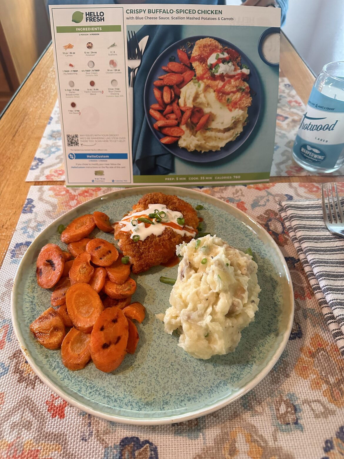 Crispy buffalo spiced chicken: bussin