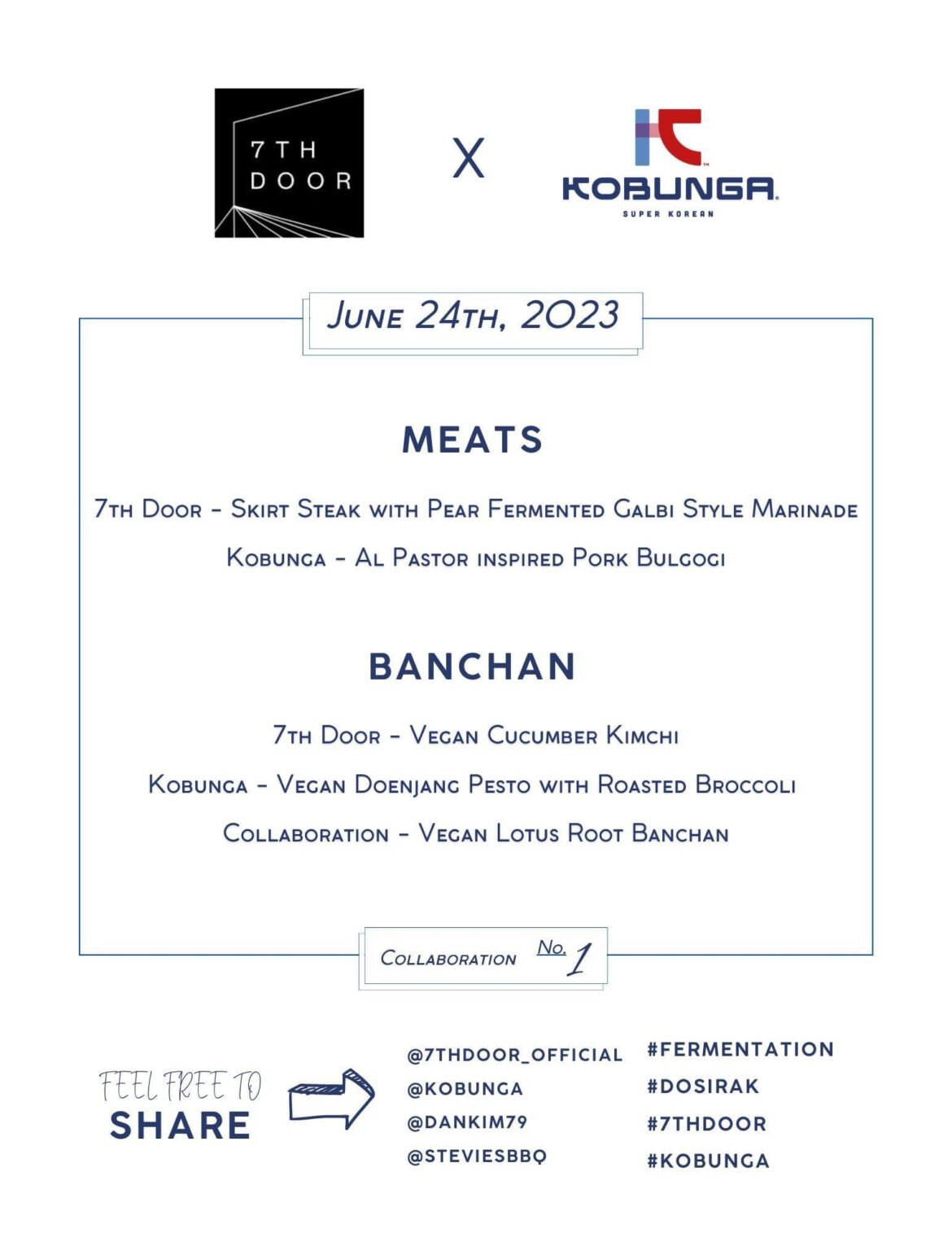 Korean Michelin Star Popup at Kobunga (USC Village) at June 24