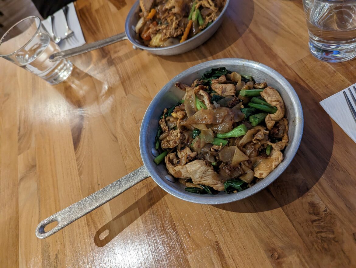 Great Pad See Ew in matching frypans!