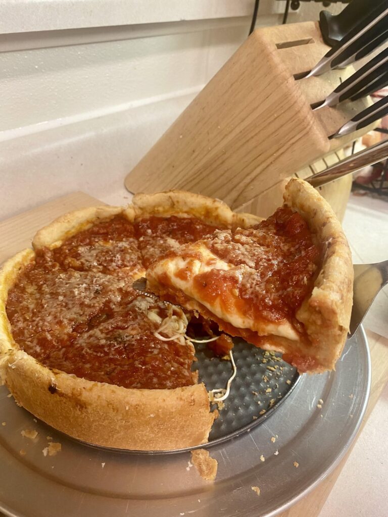 Tried making Chicago deep dish for the first time!