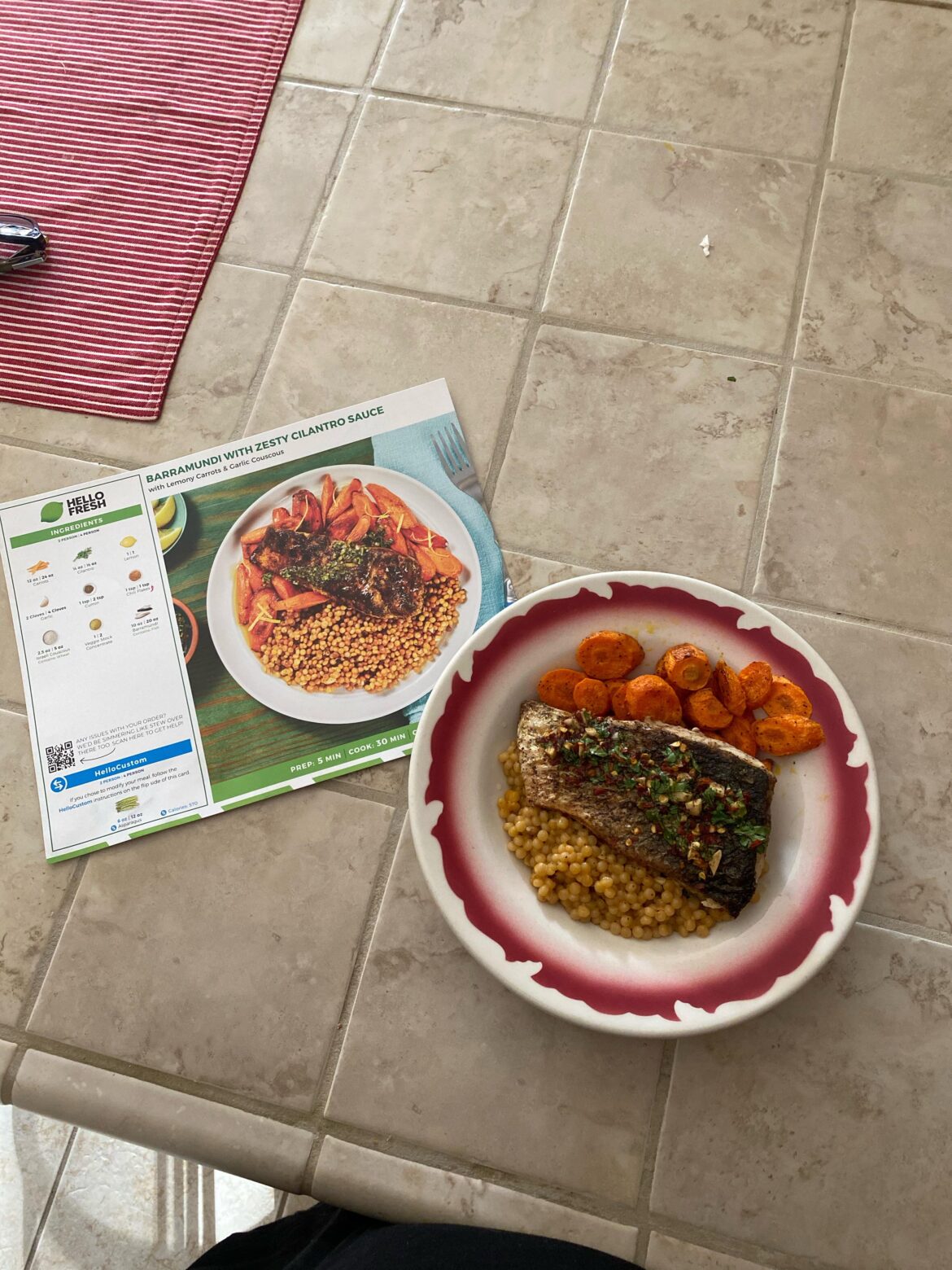 Barramundi with Zesty Cilantro Sauce