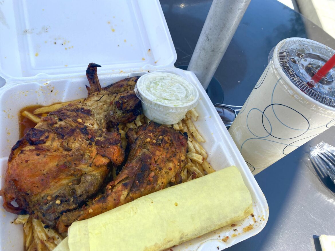 Dino’s Chicken & Fries plate