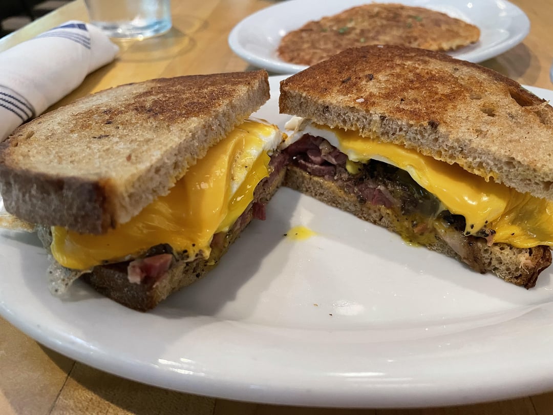 I ate a pastrami and egg sandwich from the general Muir in Atlanta
