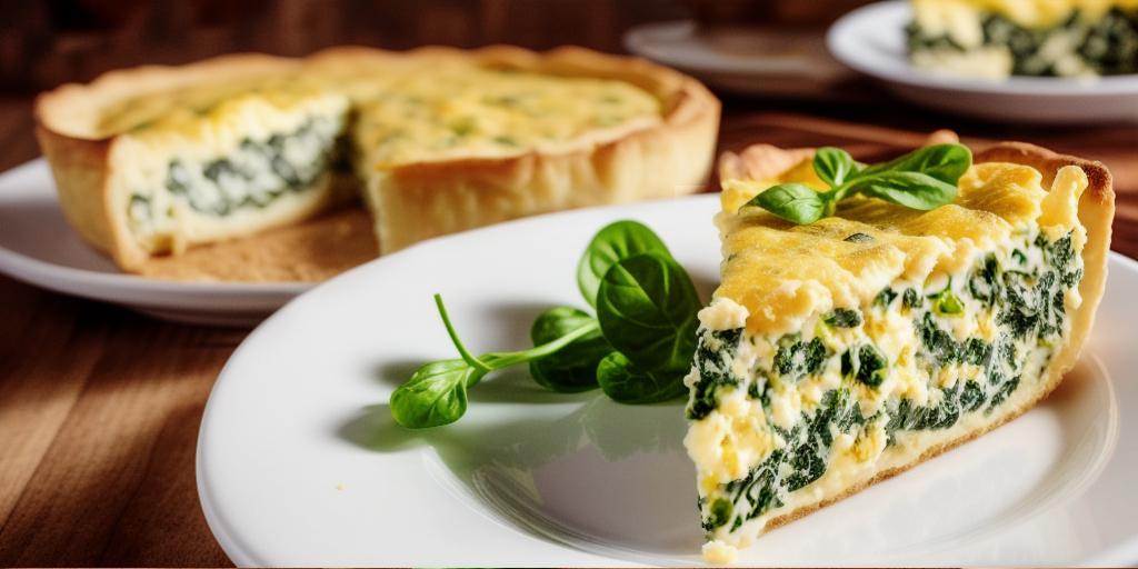 Keto (Low Carb) friendly Spinach Quiche Dining and Cooking