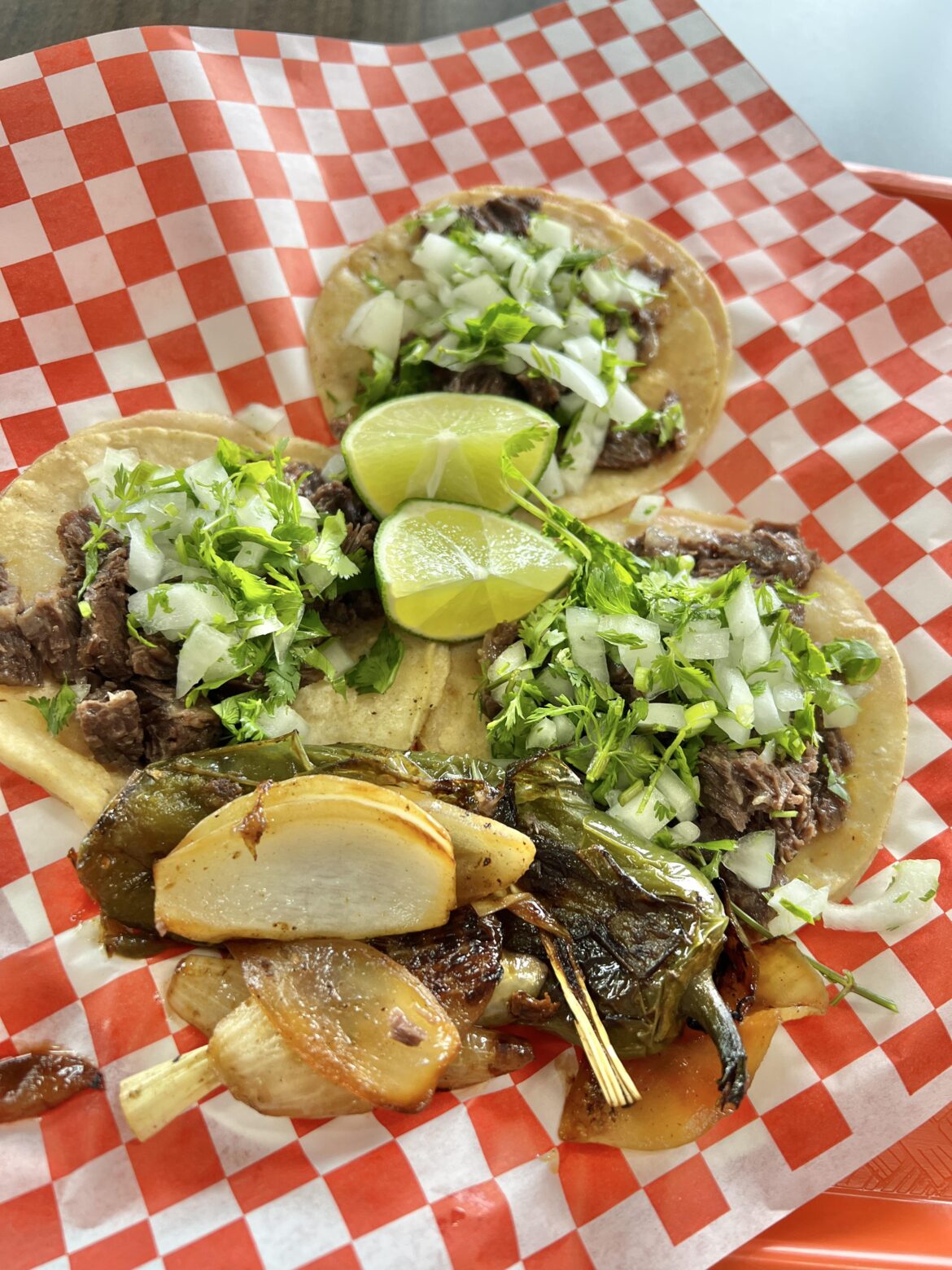 Cabeza tacos from Lupitas Tamales in Cypress Park