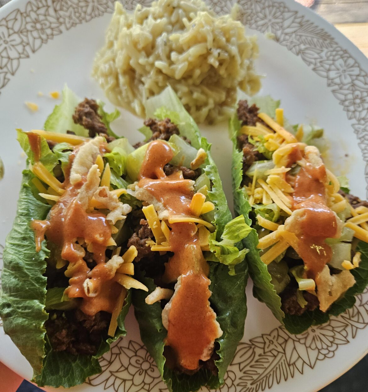 One-Pan Cheeseburger Lettuce Wraps
