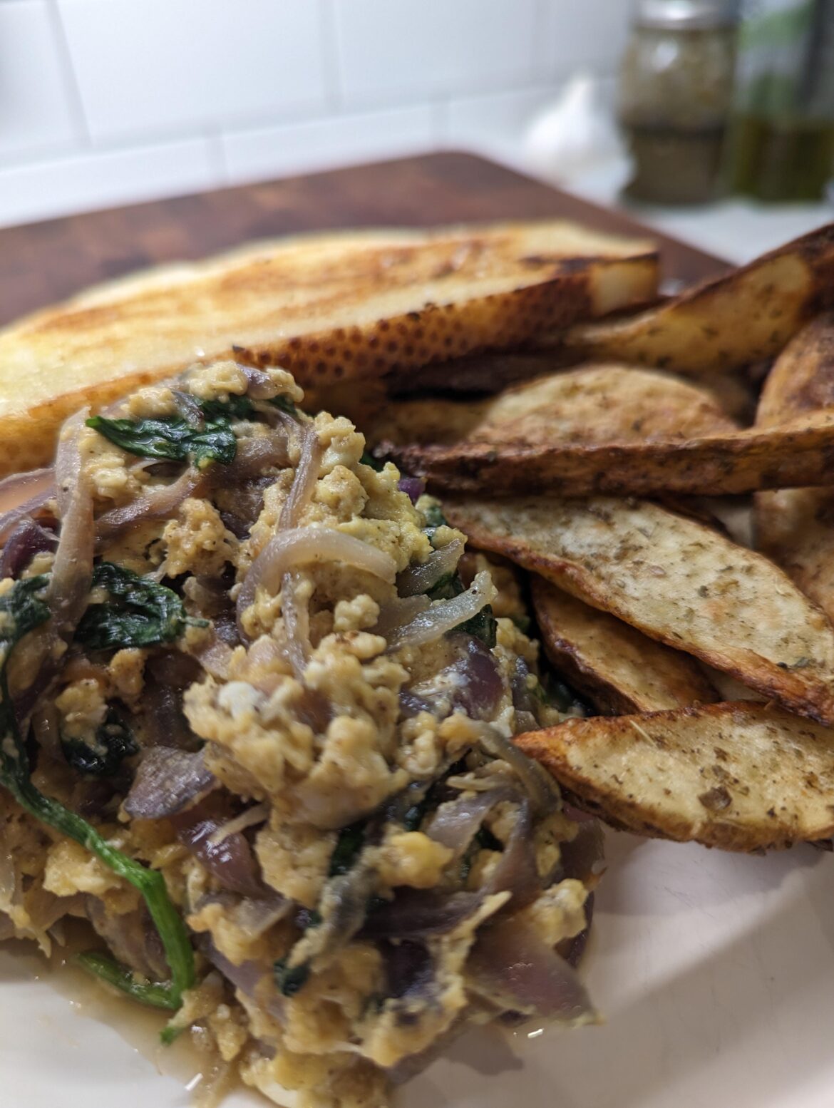 Heavier meal for dinner. Simple and delicious