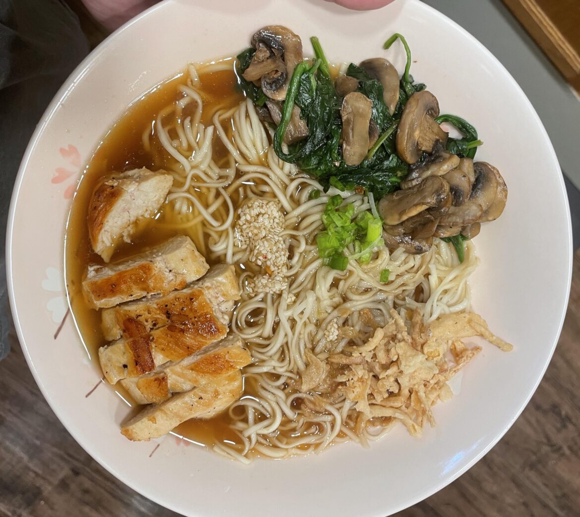 Chicken Ramen in a Shoyu-Style Broth