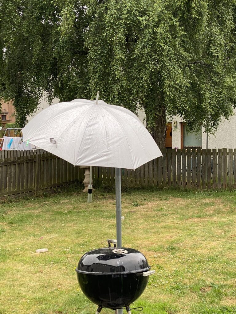 Got to love trying to bbq in the Scottish summer!