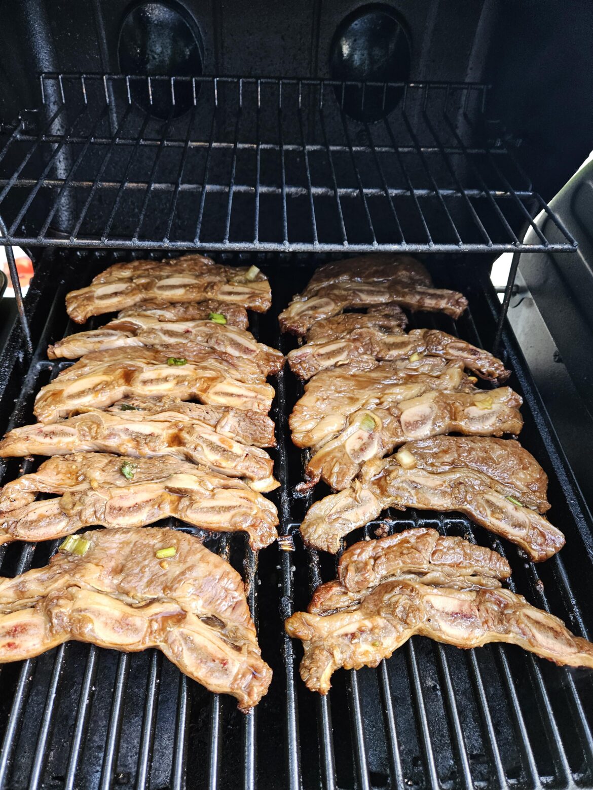 Grilling Kalbi (Korean Short Ribs)