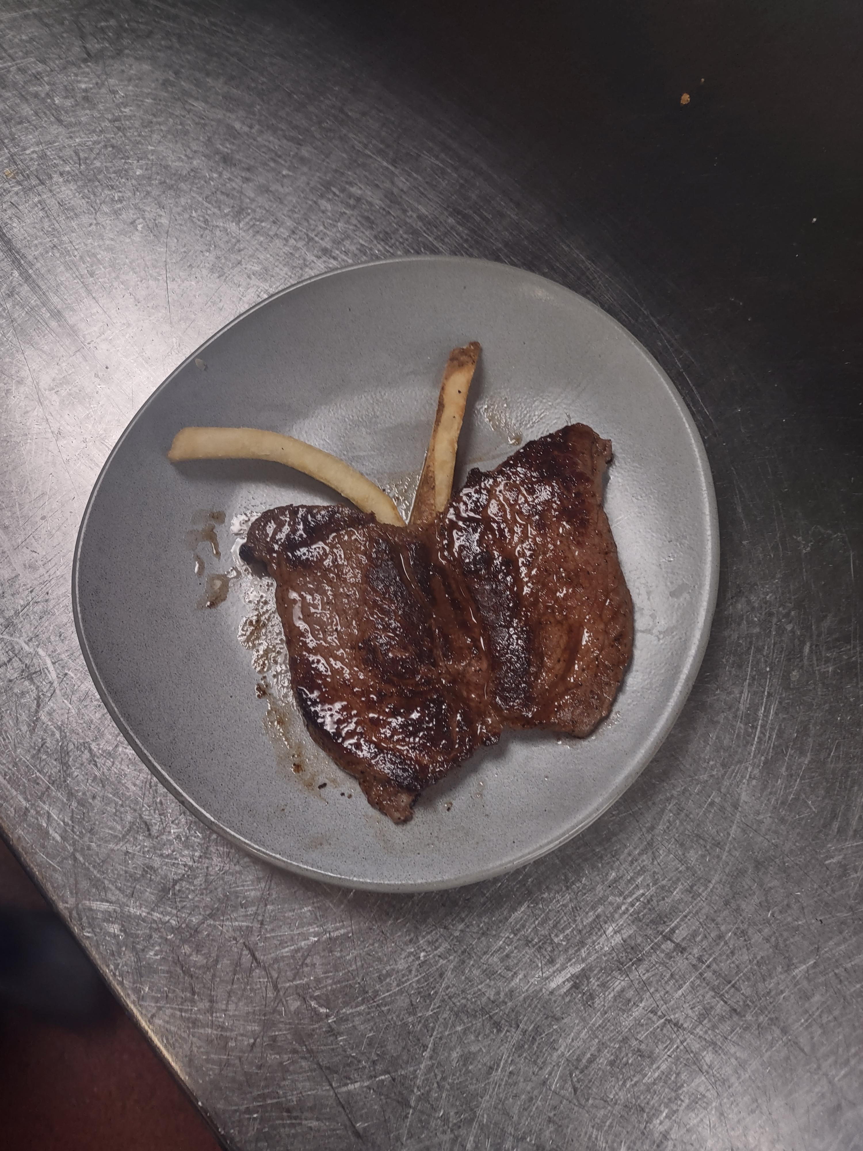 Had to make it a true butterfly steak Dining and Cooking