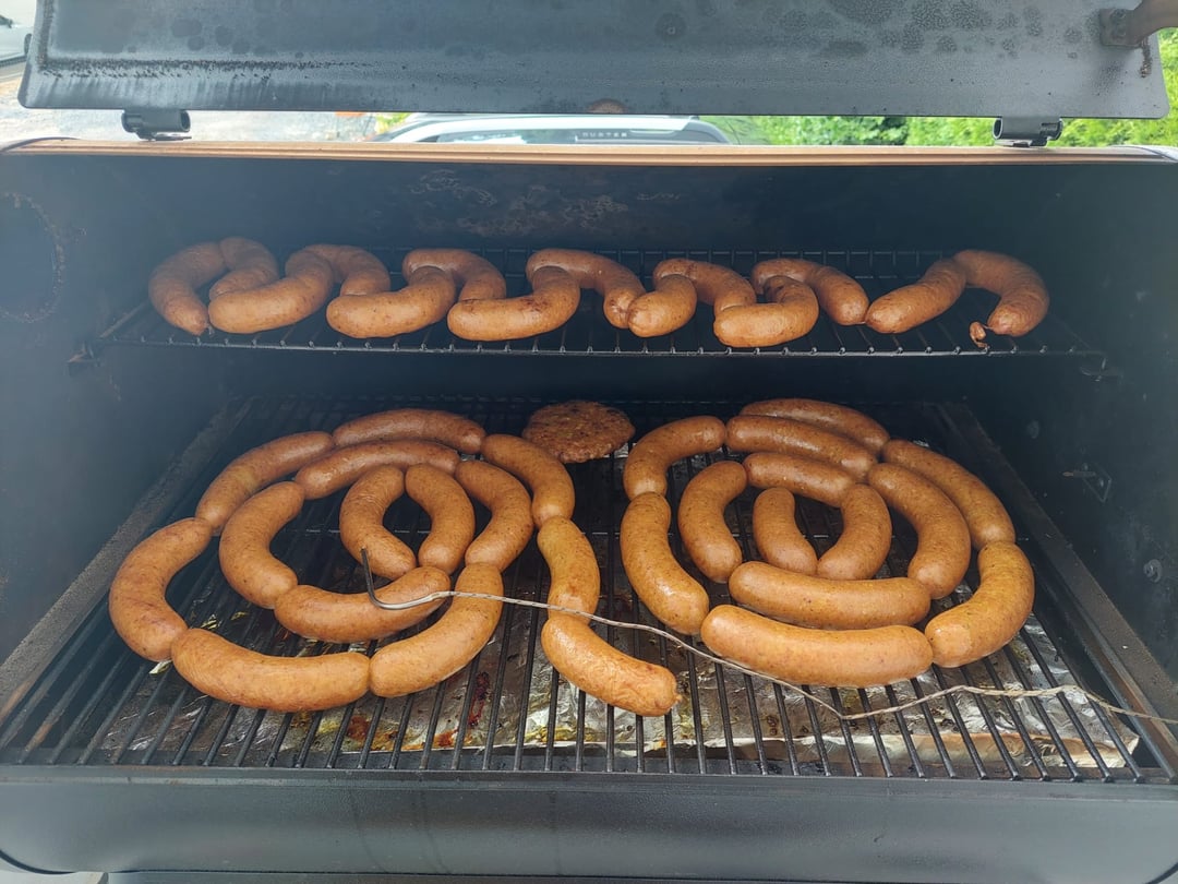 First self made sausages Dining and Cooking