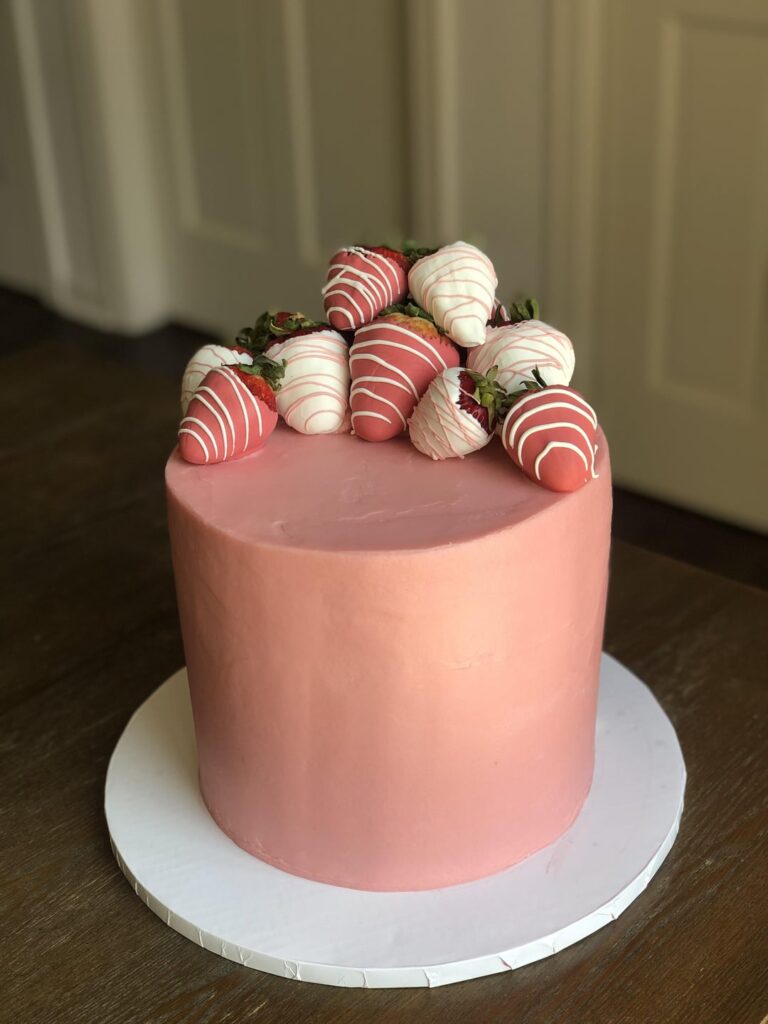 Chocolate Covered Strawberry Cake