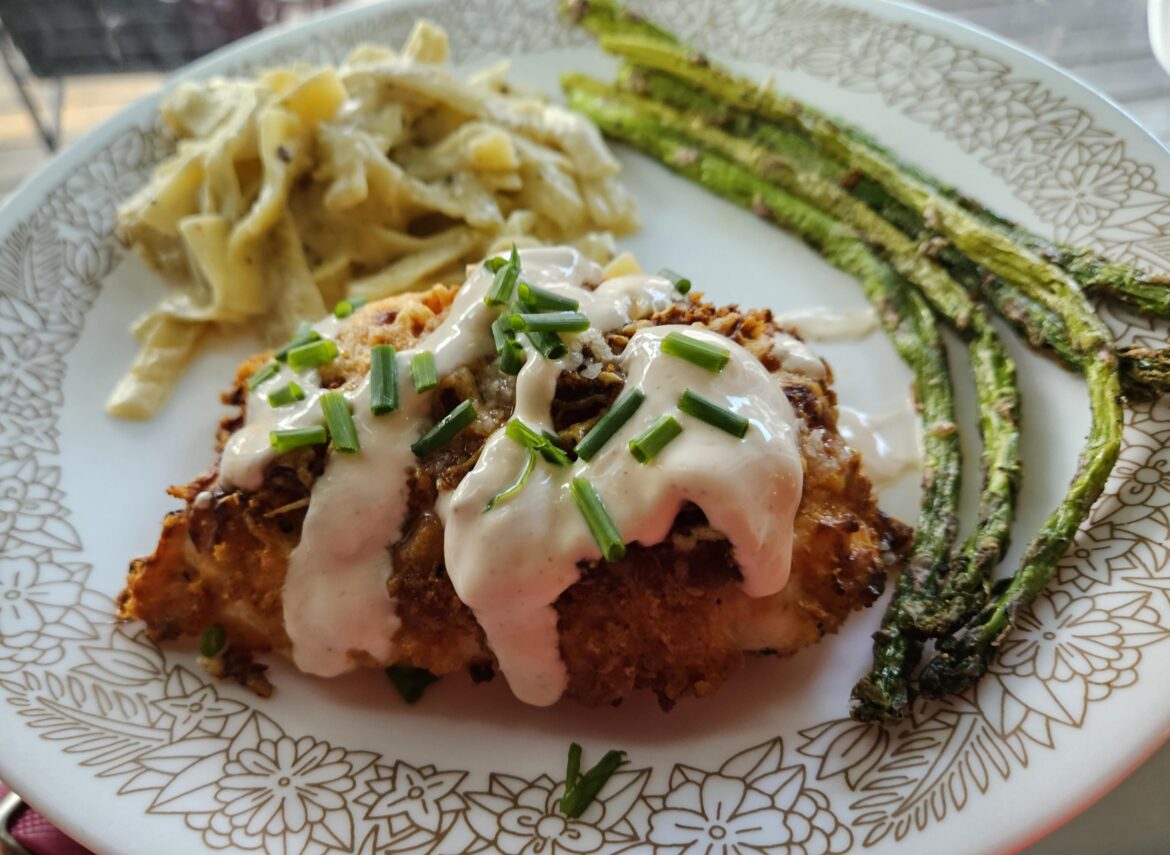 Crispy Kickin’ Cayenne Chicken Cutlets with Frank's Red Hot Seasoning and a Honey Drizzle