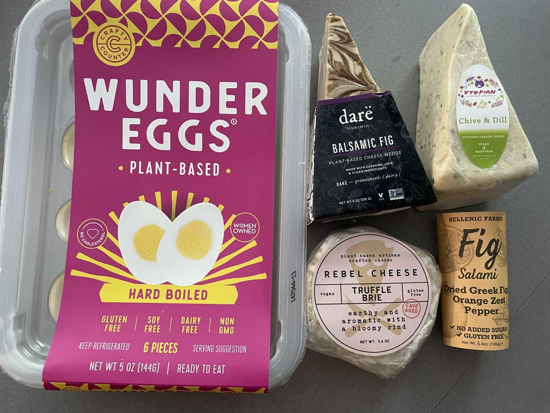 Impromptu charcuterie board with some goodies from Food Fight in PDX