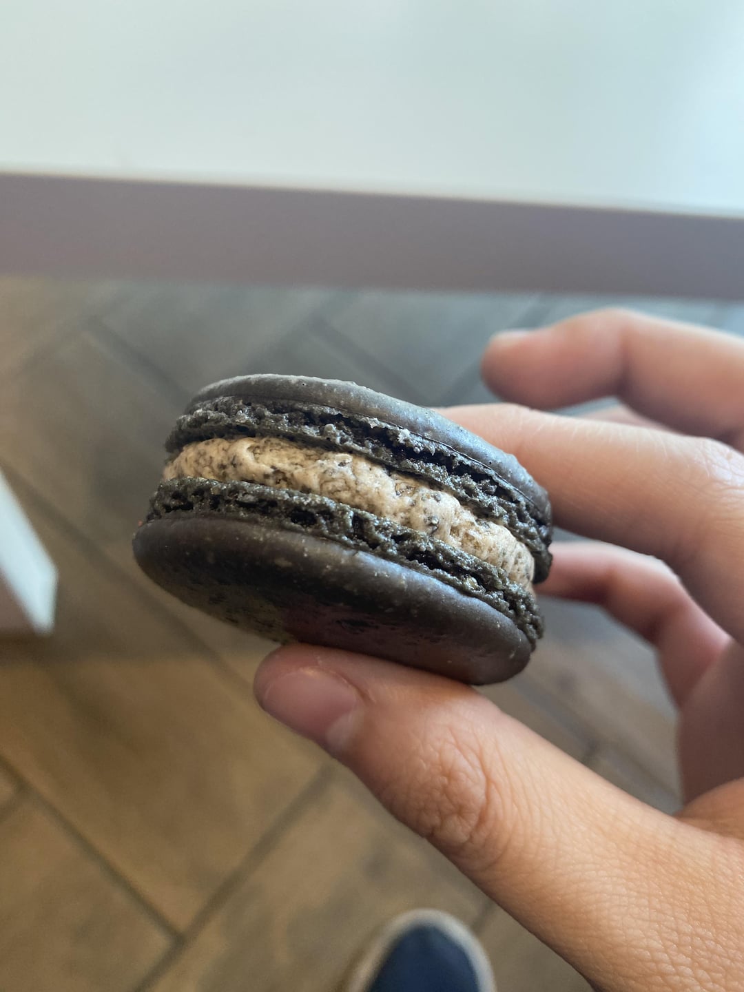 Cookies and cream macaroon + mango yakult w boba Dining and Cooking