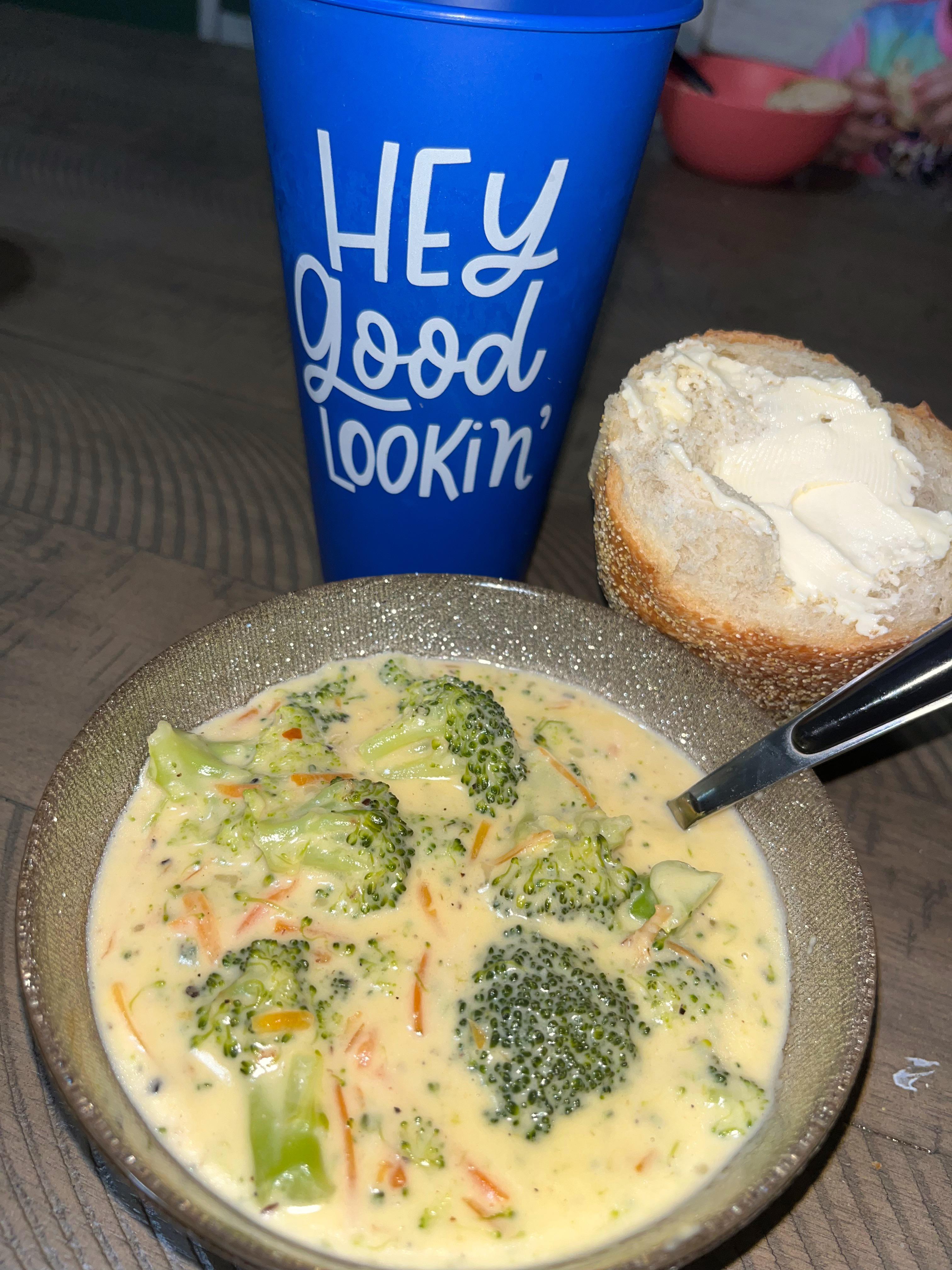 It’s the damn season for sickness. So momma made some broccoli cheddar