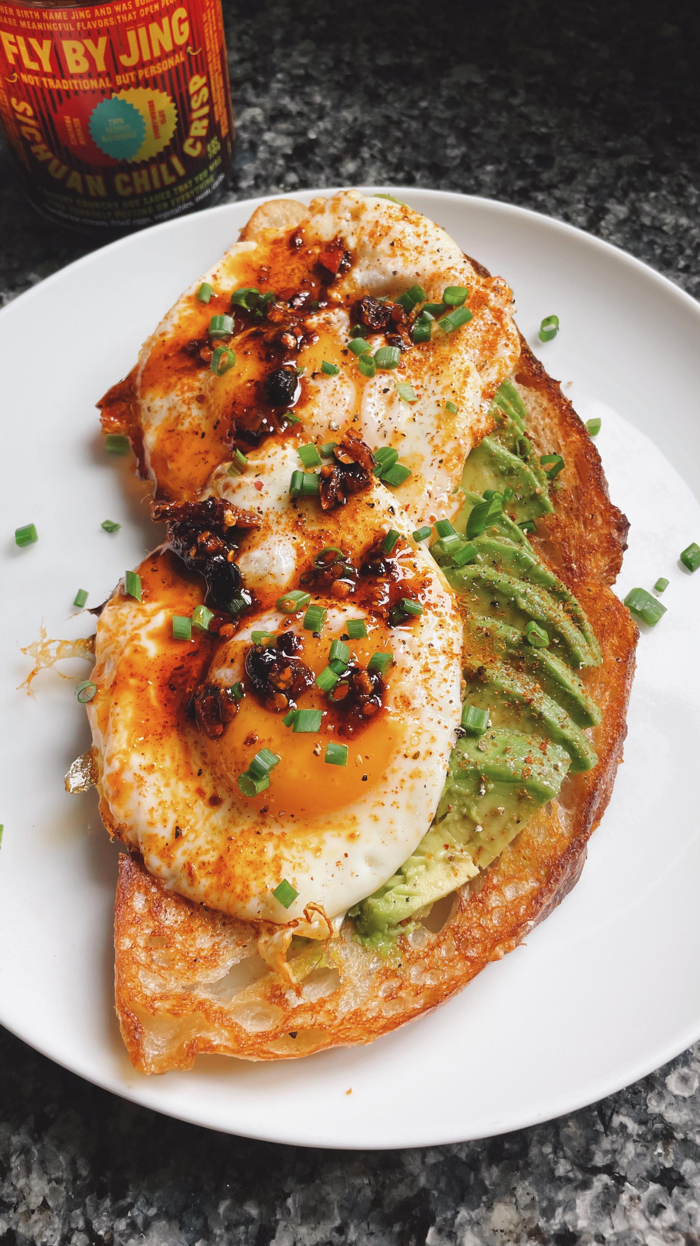 [Homemade] Chili crisp eggs on sourdough Dining and Cooking