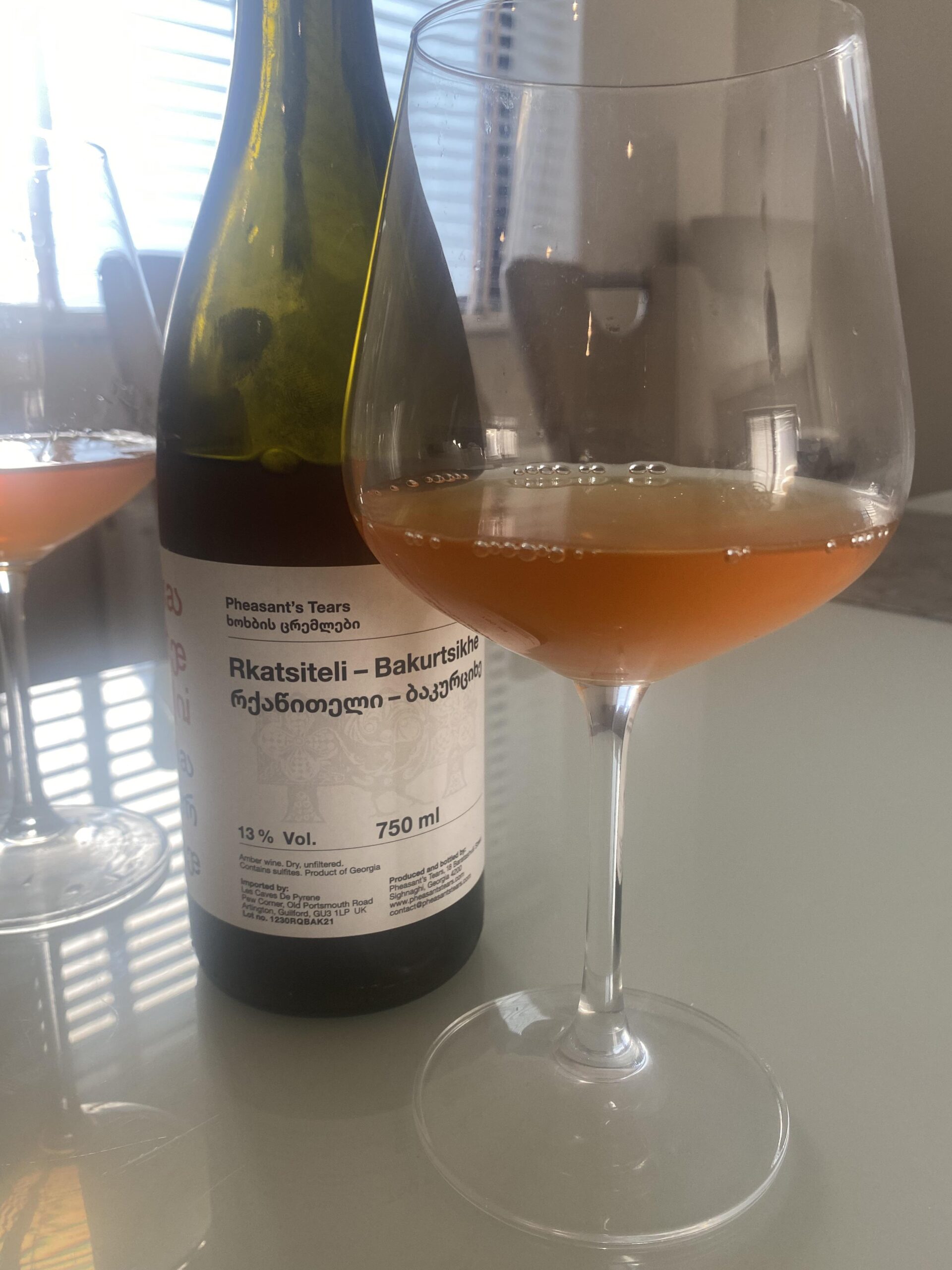 Pheasant’s Tears, RkatsiteliBakurtsikhe, orange wine from